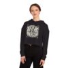Women’s Cropped Sweatshirt with 'As Above, So Below' Metal Logo