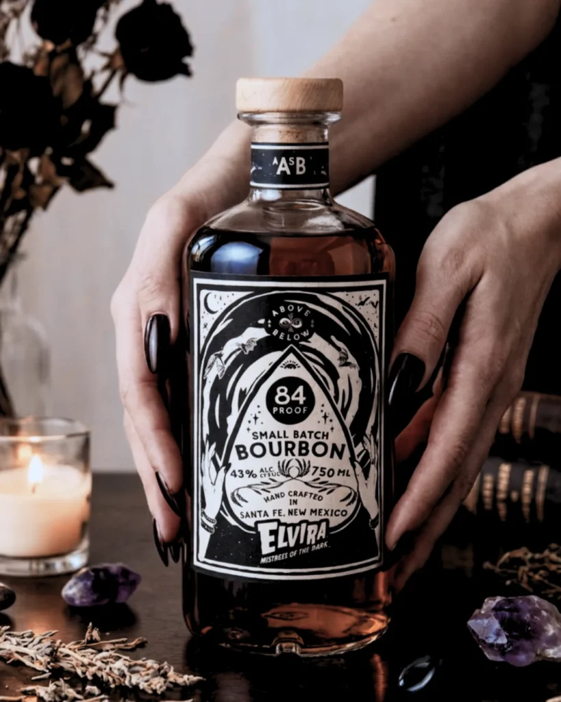 Bottle of Elvira, Mistress of the Dark Small Batch Bourbon